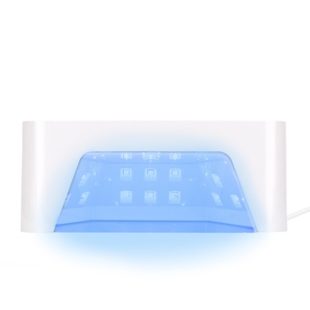 УФ/LED-лампа для нігтів 36 Вт Molly Nails для гібридних лаків, гелів та акрилогелів, біла V9