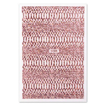 Adesivi per unghie sottili, autoadesivi, iridescenti, effetto pelle di serpente, Snake Skin rosa