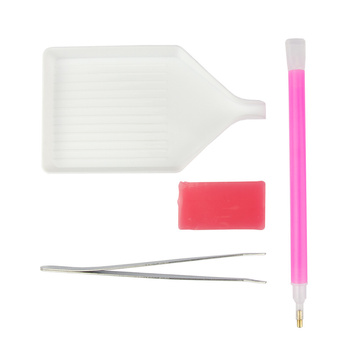 Set para decorar las uñas con strass: aplicador, cera, bandeja y pinzas