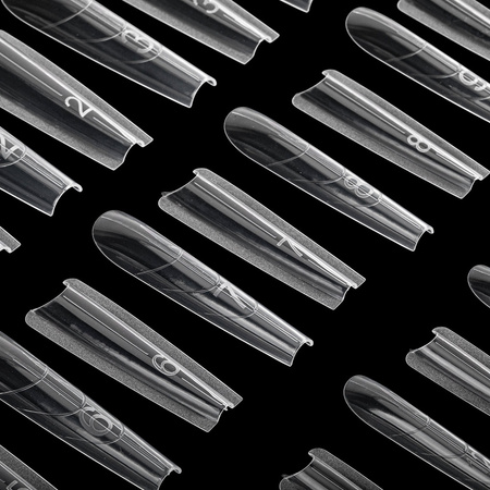 Moldes dobles tipo sándwich para la construcción de uñas «Sandwich dual forms» en estuche W555 de Molly Nails, 240 unidades