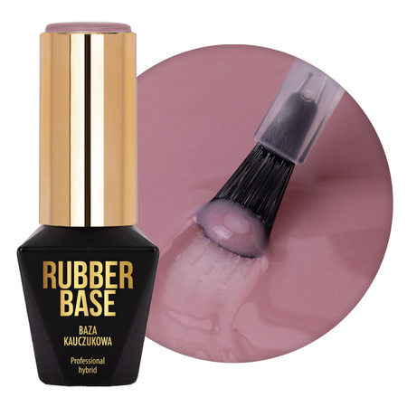 Base de caucho para esmaltes híbridos Rubber Base Molly Nails Dange Rose 10 g