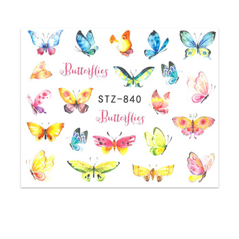 Butterfly Water Nail Stickers STZ-840