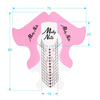 Molly Nails Nagelverlängerungsschablonen, transparent-rosa, 500 Stück