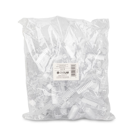 Small, transparent manicure and dust brush, 100-pack