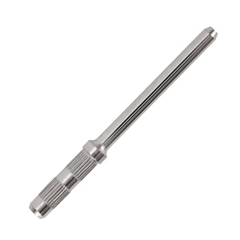 Perno portante in acciaio per cappucci abrasivi da 38 mm, color argento, con dentellature