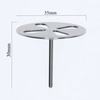Disco per pedicure Pododisk: set composto da albero, disco e 50 dischi intercambiabili XL da 35 mm