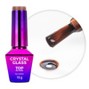 Top colorato senza risciacquo Crystal Glass Molly Nails Chocolate HEMA/Di-HEMA Free 10 g