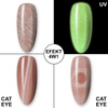 Lakier hybrydowy świecący w ciemności kocie oko MollyLac Night Glowing Suede HEMA/Di-HEMA Free 10g Nr 670