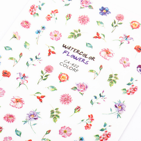 Adhesivos para uñas con motivos florales CA-422
