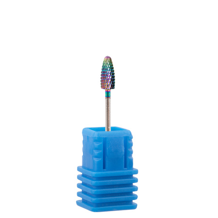 Fraise professionnelle en cobalt-tungstène, modèle arc-en-ciel Flame 2 M 3/32" n° 2