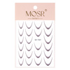 Gradient adhesive nail stickers/French/Ombre/French smile line 23 pcs. brown SD-1931