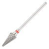 Fraise en carbure conique en forme de sapin pour enlever la matière, taille F, Large Cone ST 3/32, fine