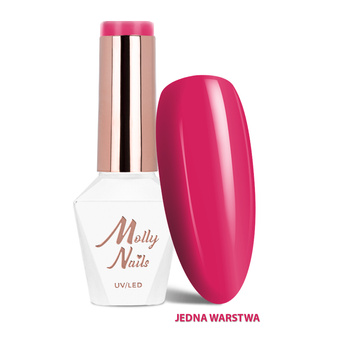 Esmalte híbrido LED/UV Gel Polish La Vie en Rouge n.º 325 Sweet Romance de MollyNails, sin HEMA ni Di-HEMA, 8 g