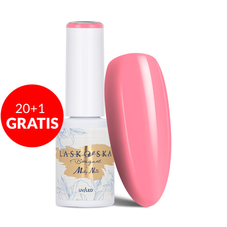 20 + 1 gratis. Esmalte híbrido LED/UV Gel Polish Molly Nails @Bouquet by Laskovska Daisy Flower sin HEMA/Di-HEMA, 7 g