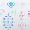 Lámina de transferencia 100 cm, diseño holográfico 10, n.º 10