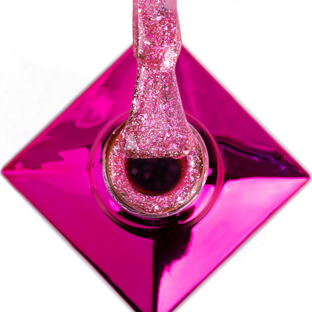 Lakier hybrydowy Molly Nails Luxury Glam Pink Reflections 8g Nr 540