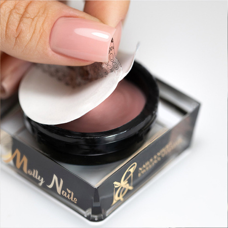 Dichtes Aufbau-Gel „Salon Cover Soft Jelly“ von Ewelina Staszak MollyNails, HEMA-/Di-HEMA-frei, 15 g