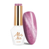 Esmalte híbrido magnético con efecto ojo de gato Cat Eye Womanity Amethyst Molly Nails sin HEMA/Di-HEMA, 8 g, n.º 443