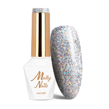 Esmalte híbrido Molly Nails Queens Of Life Stardust sin HEMA ni Di-HEMA, 8 g, n.º 31