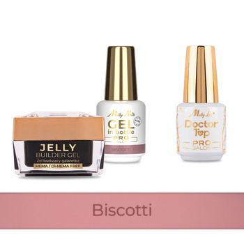 PRO MATCH SYSTEM 2+1 Biscotti: 2 гелі LED/UV: Jelly&Gel у пляшці + Doctor Top 15 г БЕЗКОШТОВНО