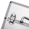Cosmetic case M for nail polish, silver with silver fittings