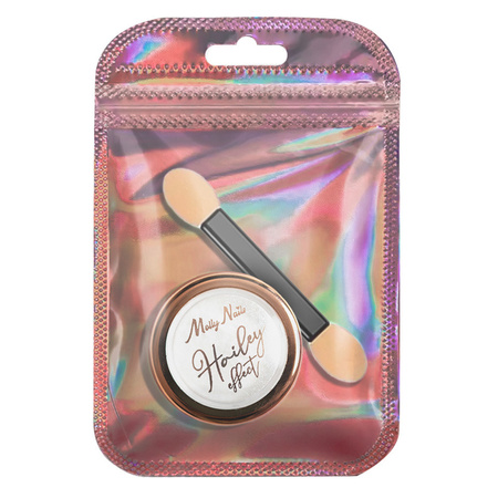 Poudre pour ongles « Hailey effect » de Molly Nails avec une marionnette, 1 g