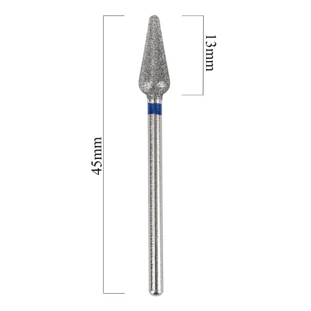 Diamantfräser, Birnenform, blau, mittel