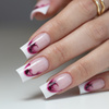 Adhesivos para uñas 5D / French / Línea de sonrisa francesa, 20 unidades, rosa, SD-2281