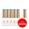 5 + 1 gratis: Esmalte híbrido Molly Nails Blue Sky Sky Blue sin HEMA/Di-HEMA, 8 g, n.º 114