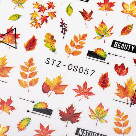 Self-adhesive nail stickers, autumn leaves STZ-CS057