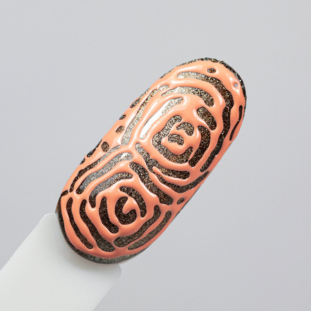 Creative Flow Color Gel - creative NailArt gel for melting, soft designs Molly Nails Apricot HEMA/Di-HEMA free 5 g