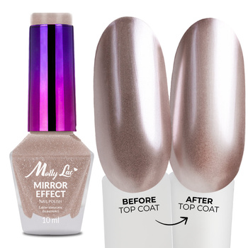 MollyLac Classic Nail Polish, Mirror Effect (Mirror/Metallic), No. 12, 10 ml