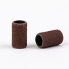 Cappucci per manicure e pedicure, mandrini, inserti abrasivi, cilindro da 6 mm, grana 150, AlleMed, marroni, 10 pezzi