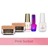 Molly Nails PRO MATCH SYSTEM 4+1 Pink Sorbet : 3 gels de construction + base + Doctor Top 15 g