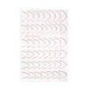 Self-adhesive nail stickers/ French/ French smile line 48 pcs rose golden STZ-CS169