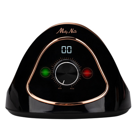 Frezarka do paznokci 68W MollyNails do manicure pedicure czarno-złota M15 45 000 obrotów