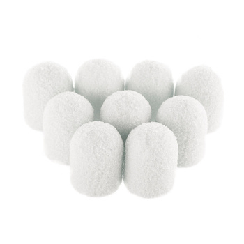 Capuchons pour pédicure 7 mm, gradation 80, 10 pièces, Fabric Podo AlleMed, blanc