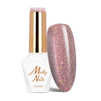 Гібридний лак Molly Nails Shocking Shine Sinner без HEMA/Di-HEMA, 8 г, № 687