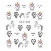 Unicorn Water Transfer Nail Stickers STZ-635