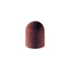 Cappucci abrasivi per pedicure con interno in cotone, 13 mm, grana 100, marroni, AlleMed, 100 pezzi