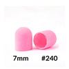 Pedicure caps 7 mm, 240 grit, 10 pcs Fabric Podo AlleMed Pink