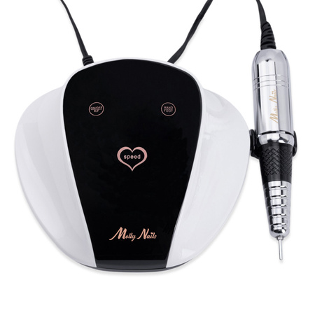 68-W-Nagelfeile von Molly Nails für Maniküre und Pediküre, weiß, M18, 45.000 Umdrehungen