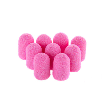 Pedicure caps 7 mm, 60 grit, 100 pcs, ABS Podo Allemed, Pink