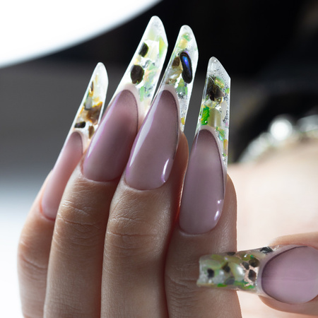 Conchiglie tritate per decorare le unghie in confezione n. 1
