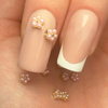 Decorazioni per unghie con fiori in perla 3D Molly Nails n. 2, 10 pezzi