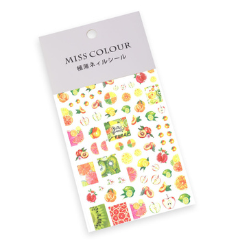 Thin self-adhesive fruit nail stickers F644