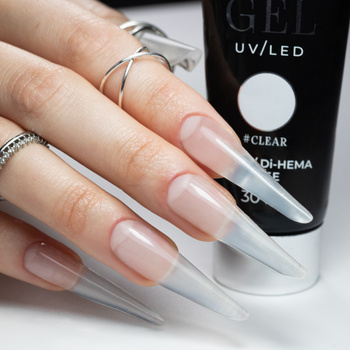 Polygel Acrylgel – Aufbau- und Verlängerungsgel AcrylGel Molly Nails HEMA/Di-HEMA-frei, klar, 30 ml