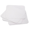 Discos de algodón sin pelusa perforados para uñas Molly Nails, blancos, 5 x 5 cm, 200 unidades