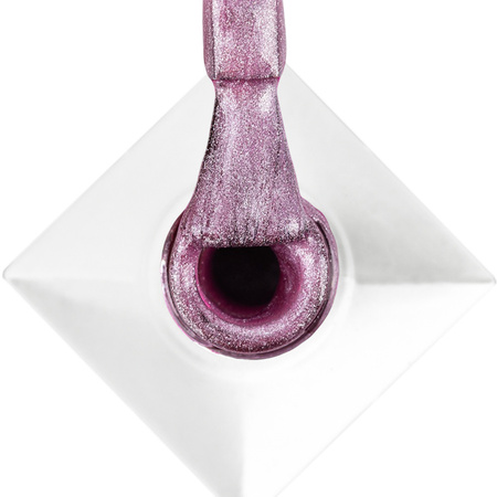 Esmalte híbrido magnético con efecto ojo de gato Cat Eye Womanity Amethyst Molly Nails sin HEMA/Di-HEMA, 8 g, n.º 443