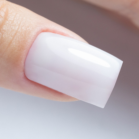 Baza kauczukowa z włóknami do manicure i pedicure 2w1 Fiber Rubber Base MollyLac White Whisper HEMA/Di-HEMA Free 10g
